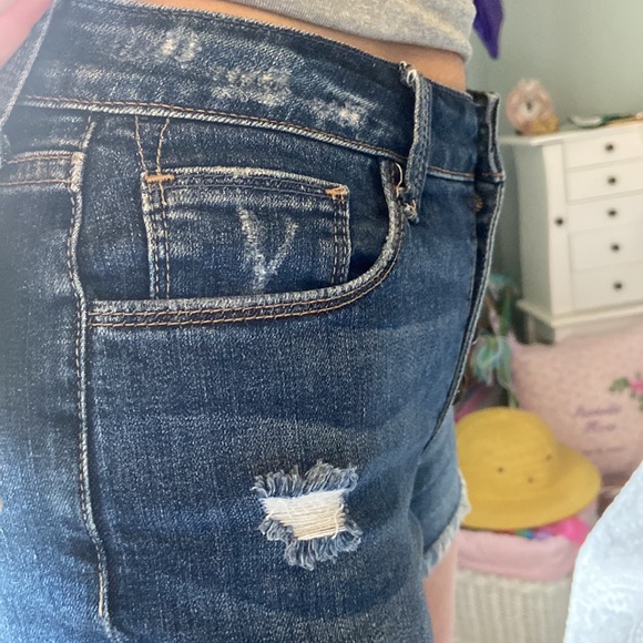 Mid Rise Jean Shorts - Picture 3 of 5